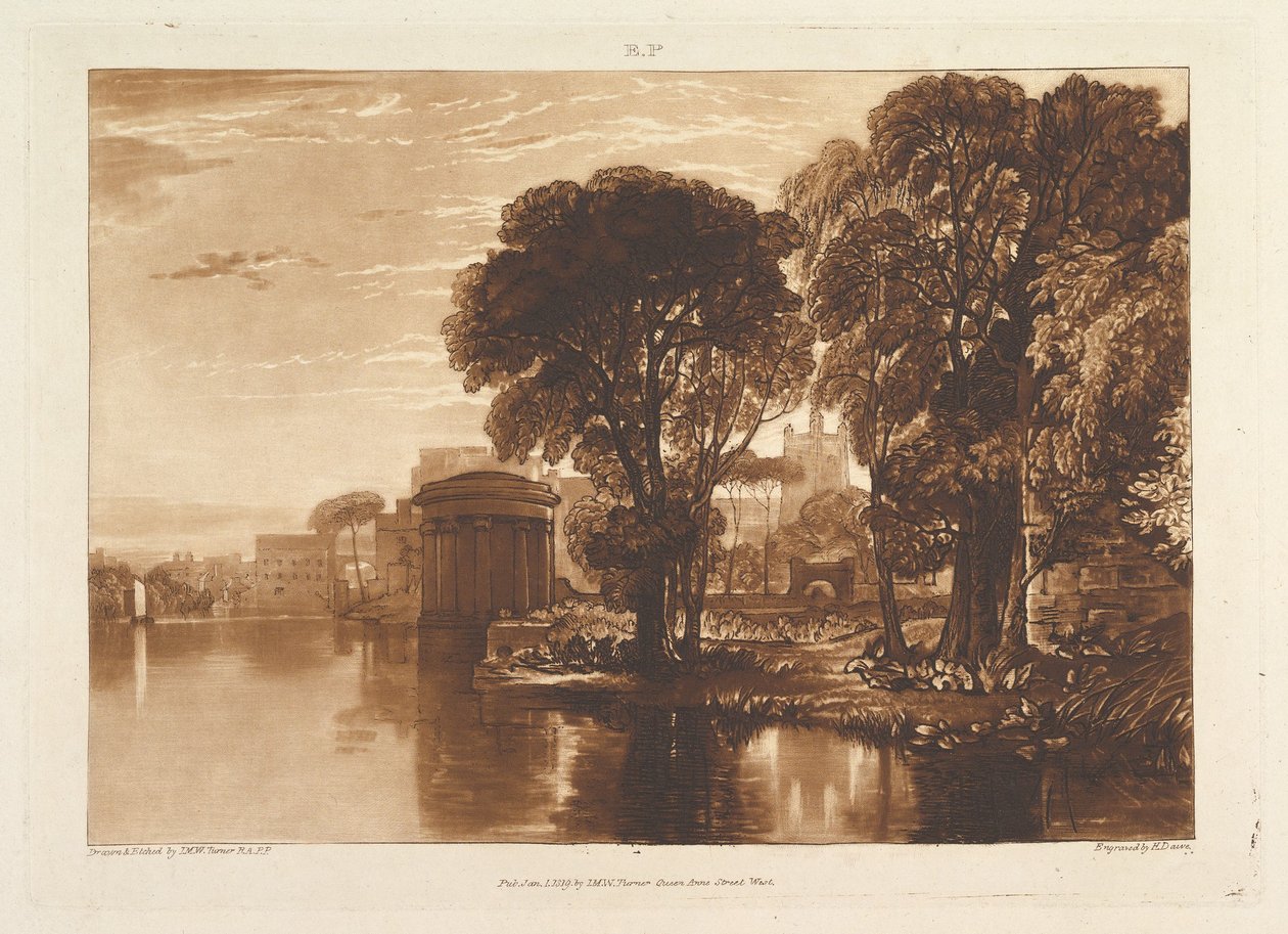 The Alcove, Isleworth Liber Studiorum, Part XIII, Plate 63 by Joseph Mallord William Turner
