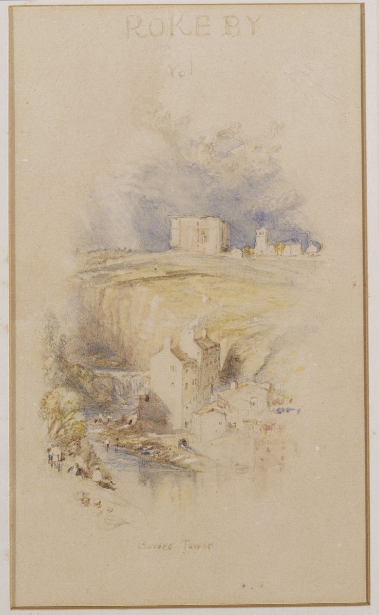 The Bowes Tower, c.1833 by Joseph Mallord William Turner