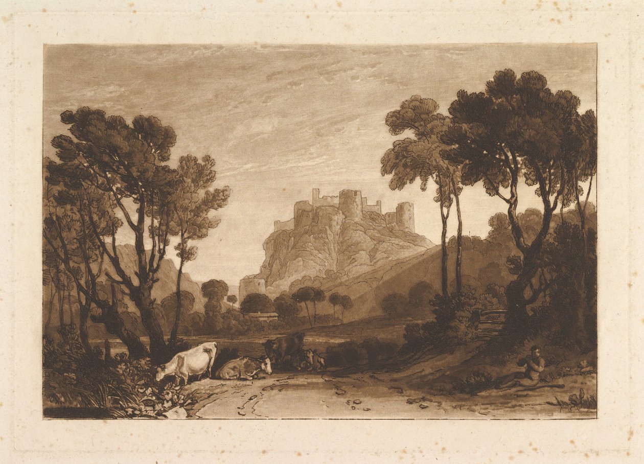 The Castle above the Meadows (Liber Studiorum, part II, plate 8) by Joseph Mallord William Turner