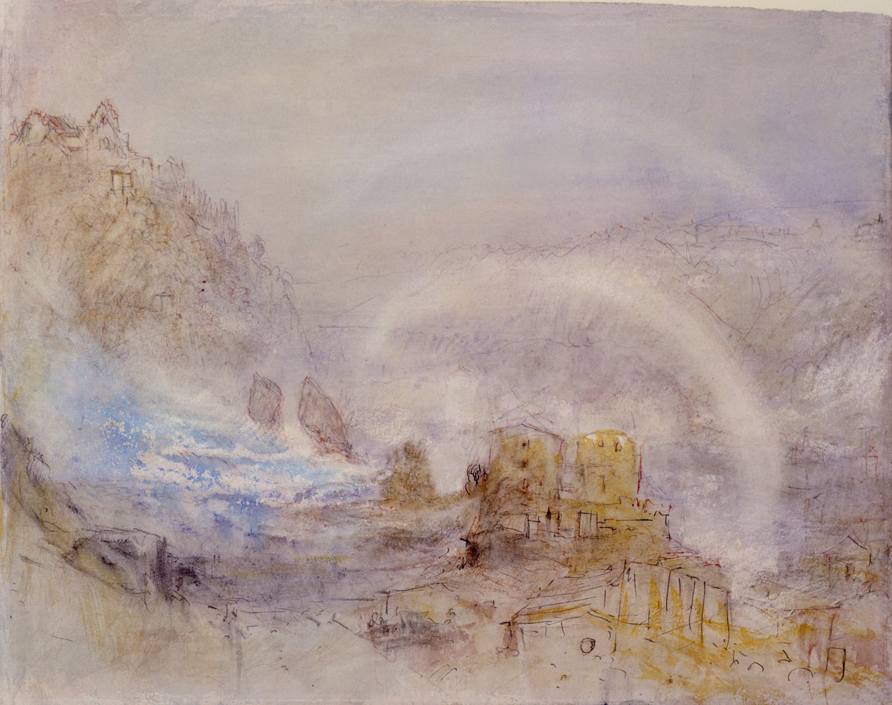 The Falls of the Rhine at Schaffhausen by Joseph Mallord William Turner