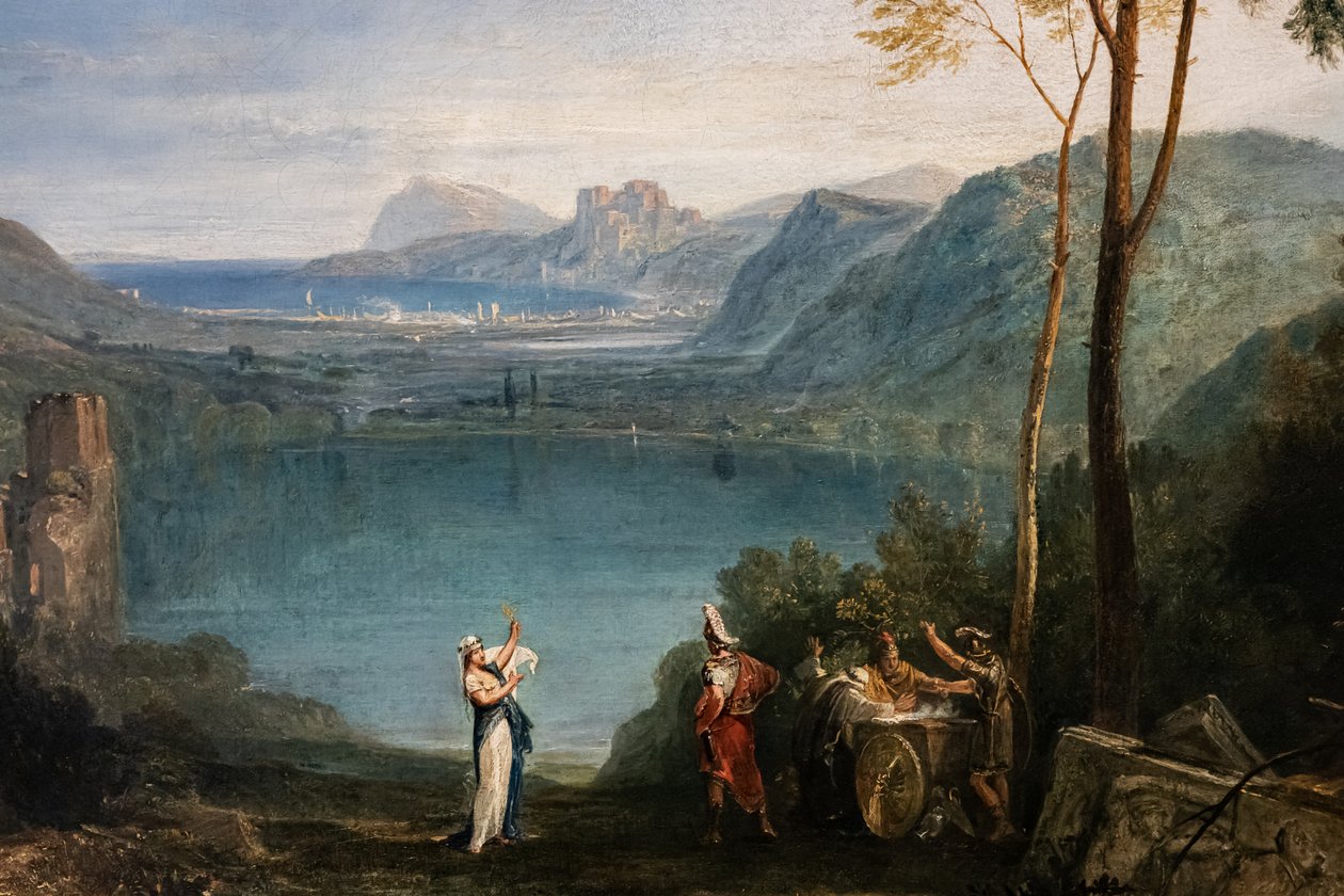 The Lake of Avernus, Aeneas, the Cumaean Sybil (detail) by Joseph Mallord William Turner