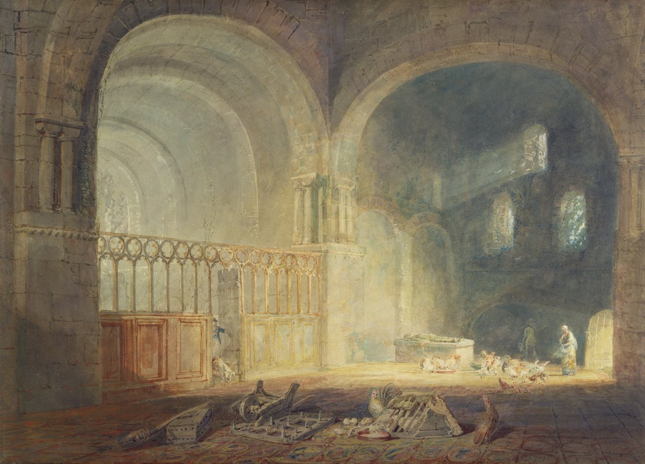 Transept of Ewenny Priory, Glamorganshire, c.1797 by Joseph Mallord William Turner