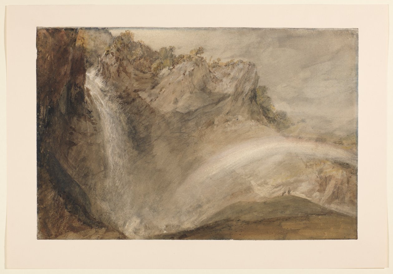 Upper falls of the Reichenbach, 1802 by Joseph Mallord William Turner