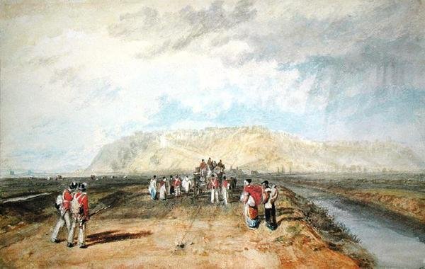 Winchelsea, Sussex, from the Rye Road by Joseph Mallord William Turner