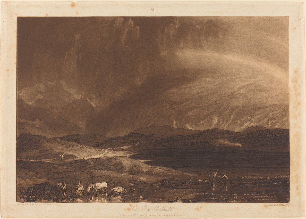 Peat Bog, Scotland by Joseph Mallord William Turner and George Clint