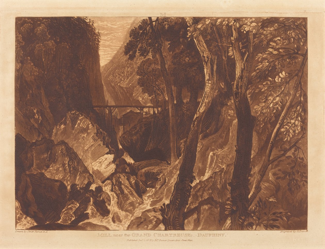 Mill near the Grand Chartreuse by Joseph Mallord William Turner and Henry Edward Dawe