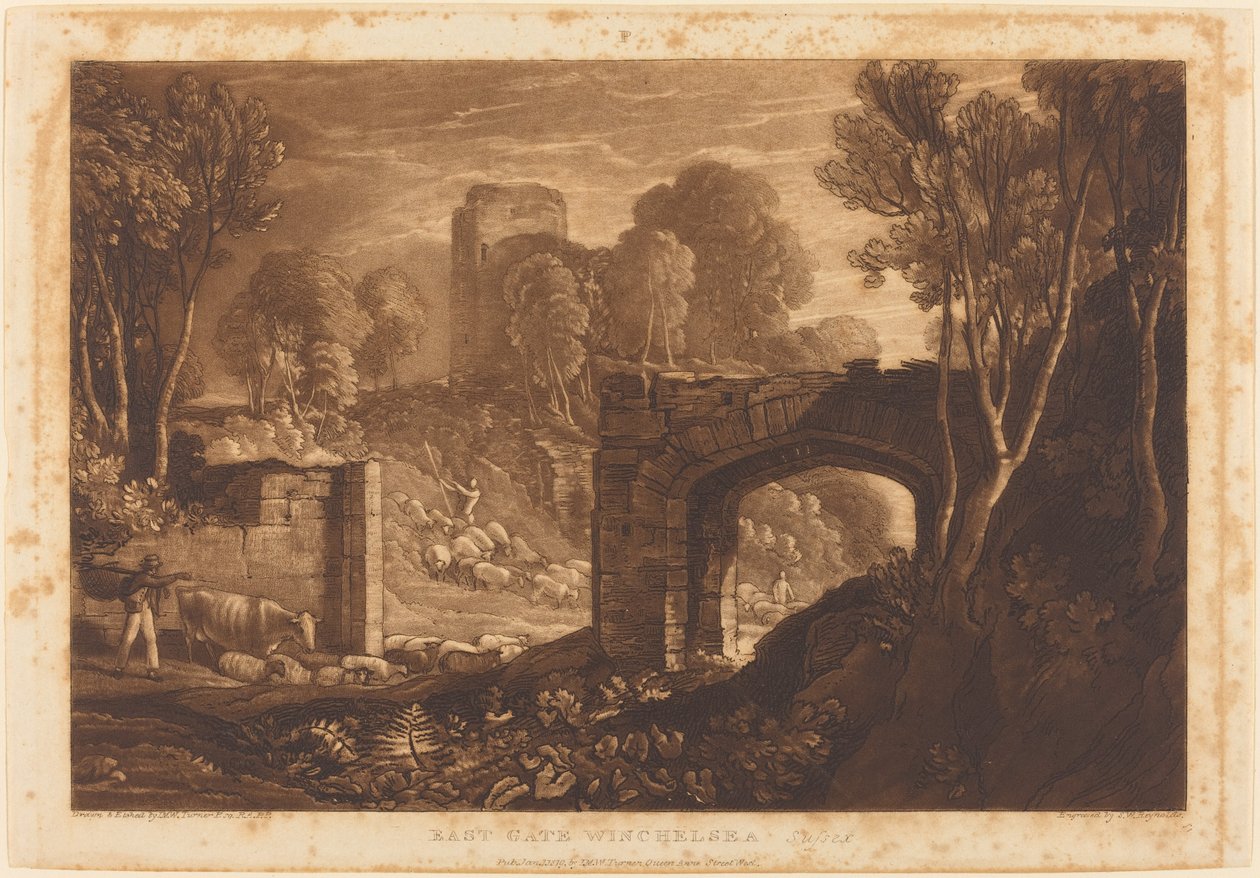 East Gate, Winchelsea by Joseph Mallord William Turner and Samuel William Reynolds I