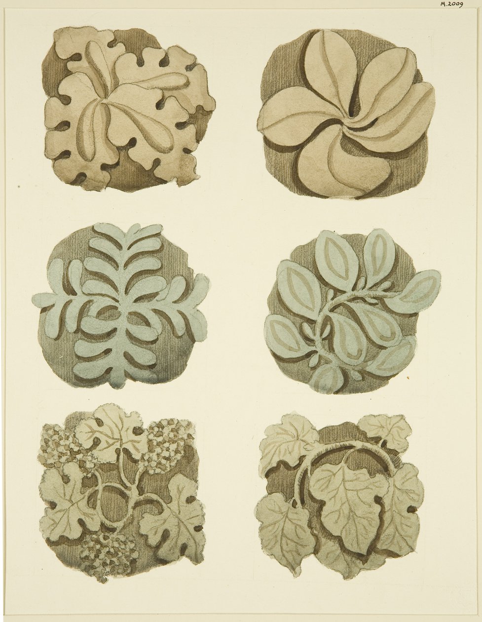 Groin stones (bosses) in ceiling of St Mary Redcliffe by Joseph Manning