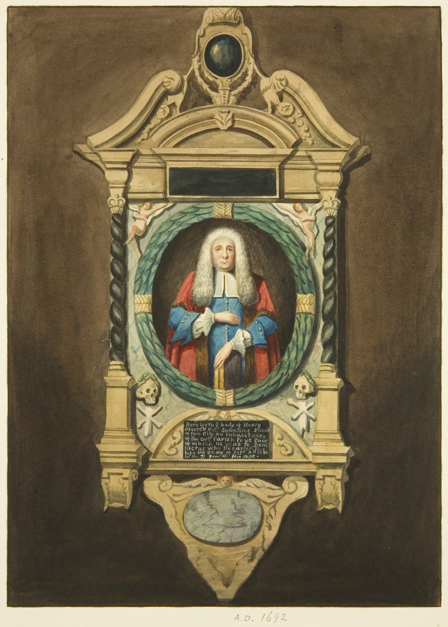 Monument of Henry Merrett in St Philip
