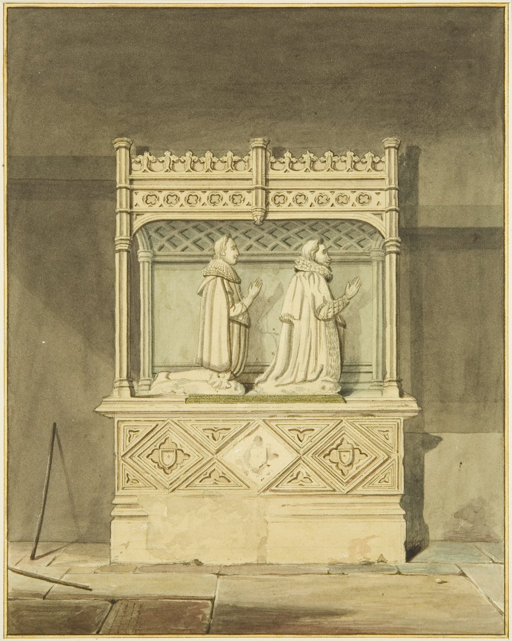 Monument of John Aldworth and his son by Joseph Manning