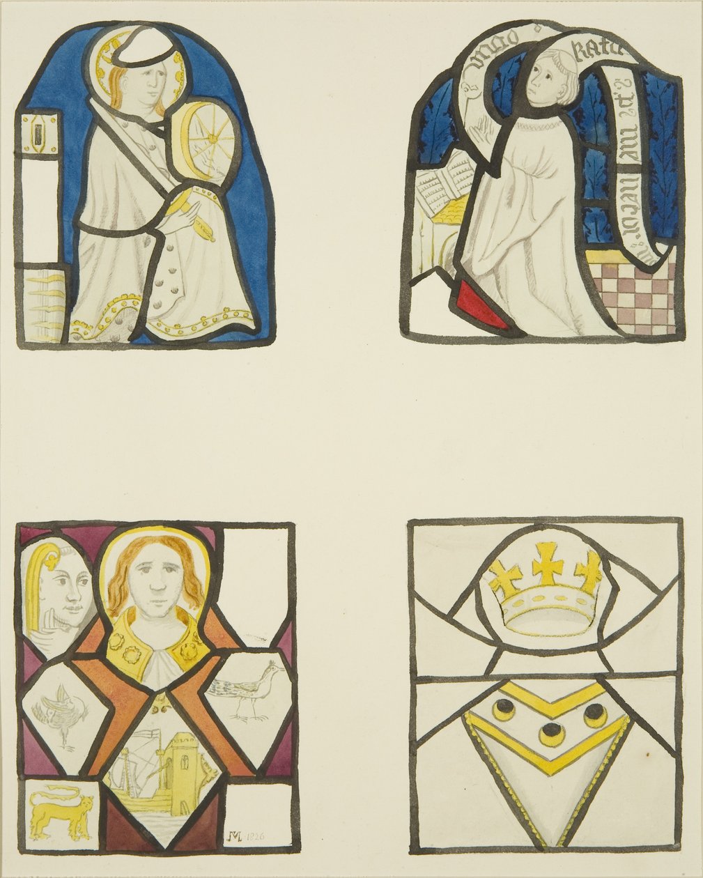 Stained Glass in Window of Weavers