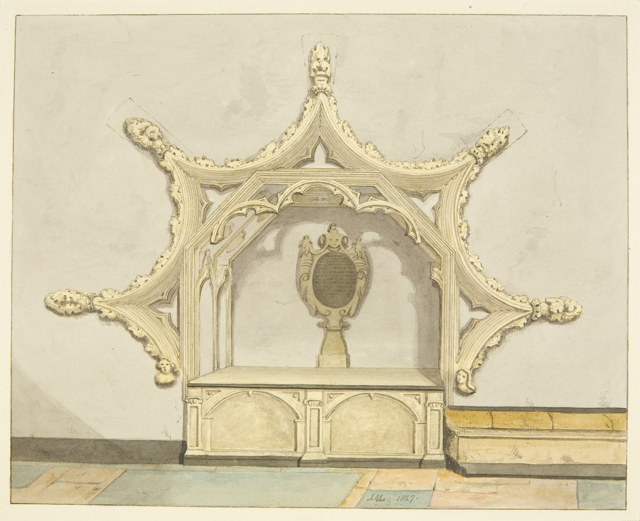 Tomb of Sir Charles Vaughan in Bristol Cathedral by Joseph Manning