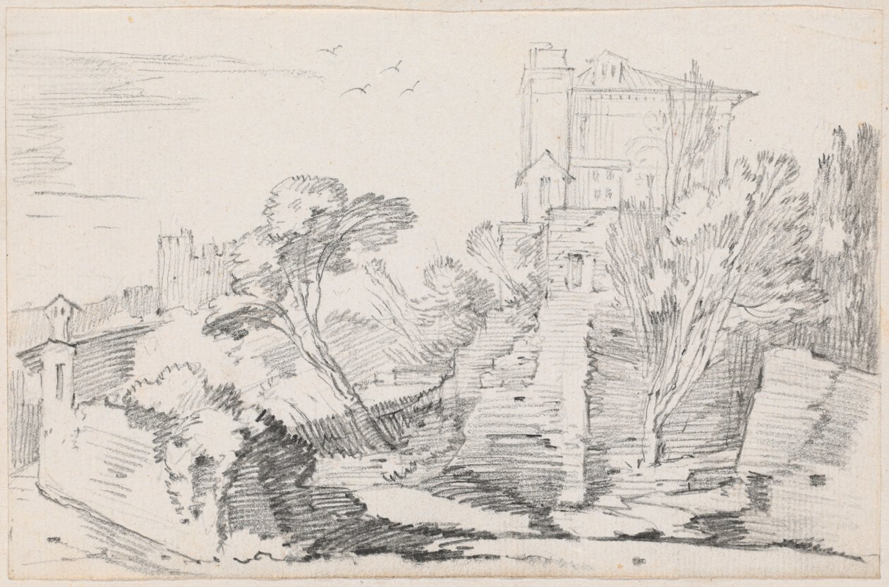 Casino Farnese on the Palatine Hill, Rome by Joseph Marie Vien