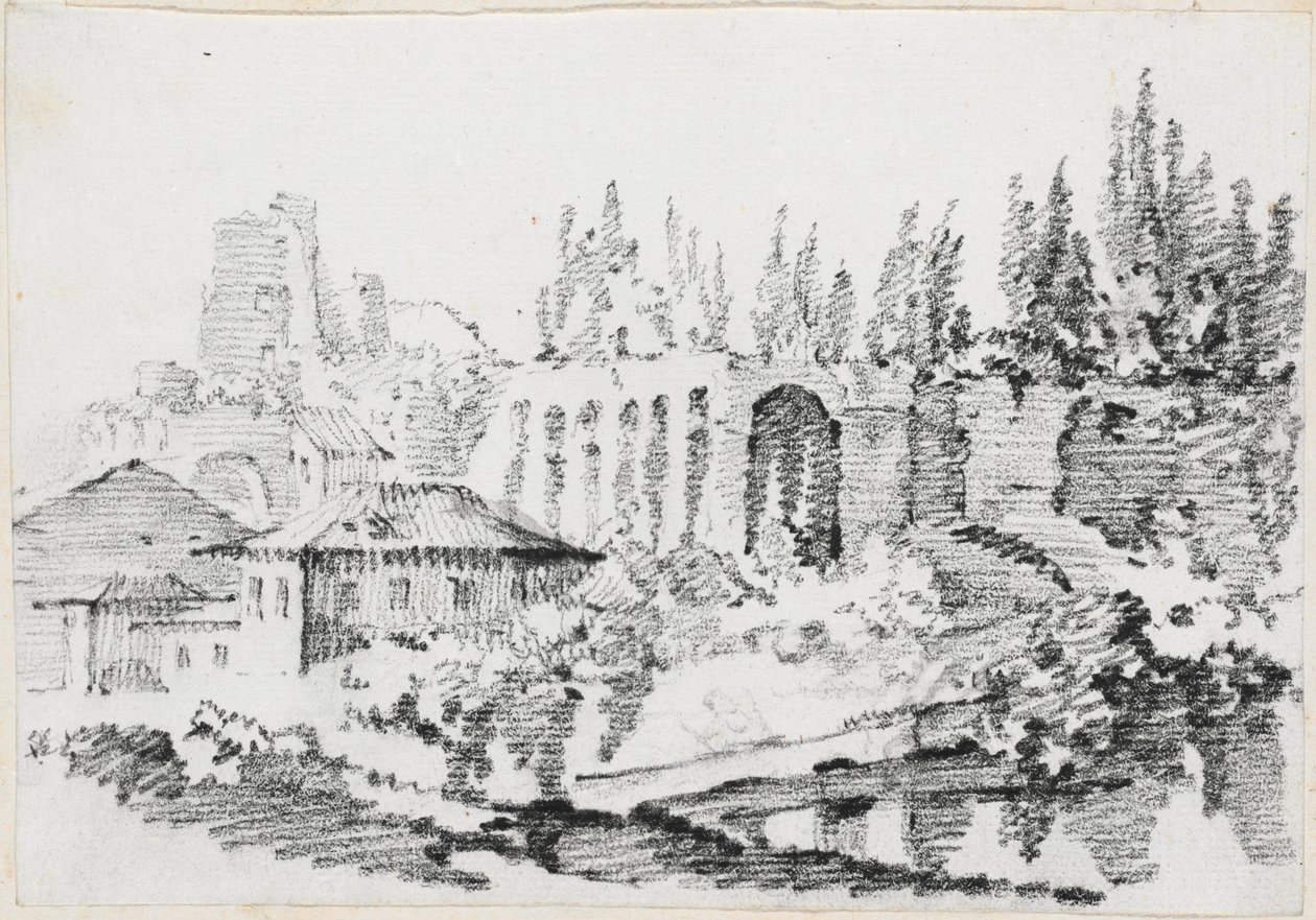 Ruins of the Imperial Palaces on the Palatine Hill by Joseph Marie Vien