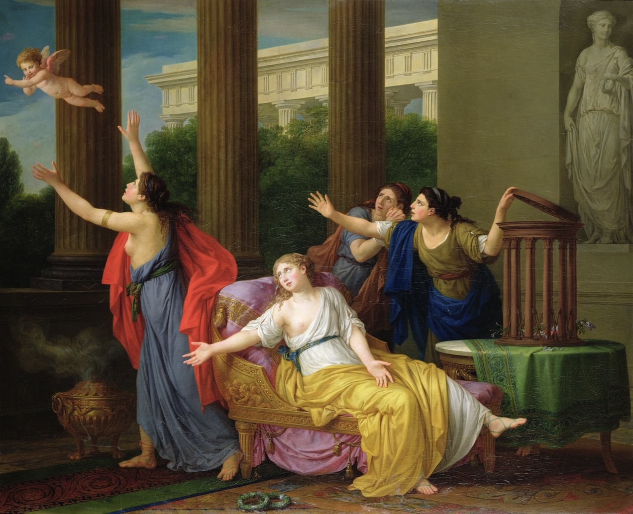 Cupid Fleeing from Slavery, 1789 by Joseph Marie, the Elder Vien