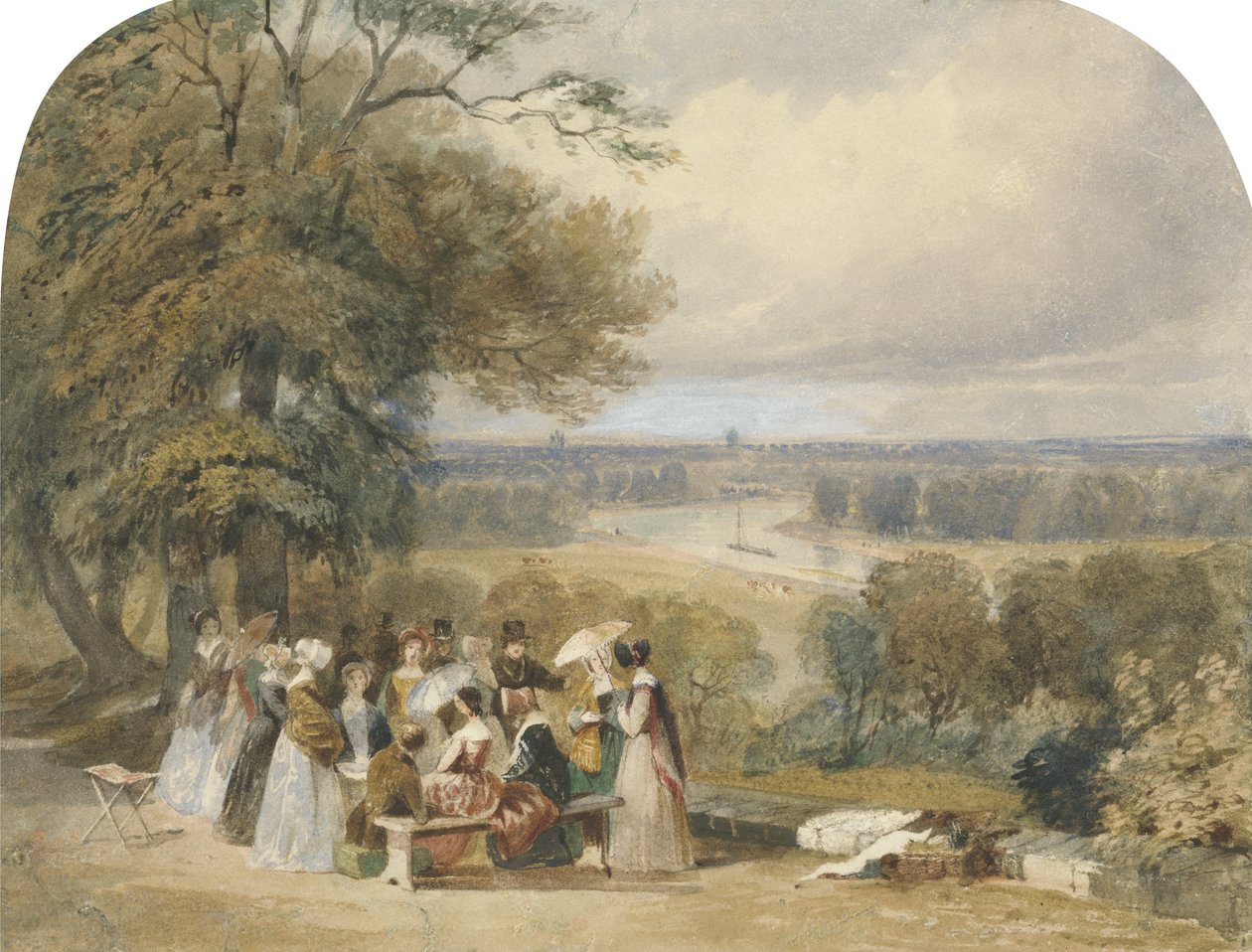 A Picnic on Richmond Hill by Joseph Murray Ince
