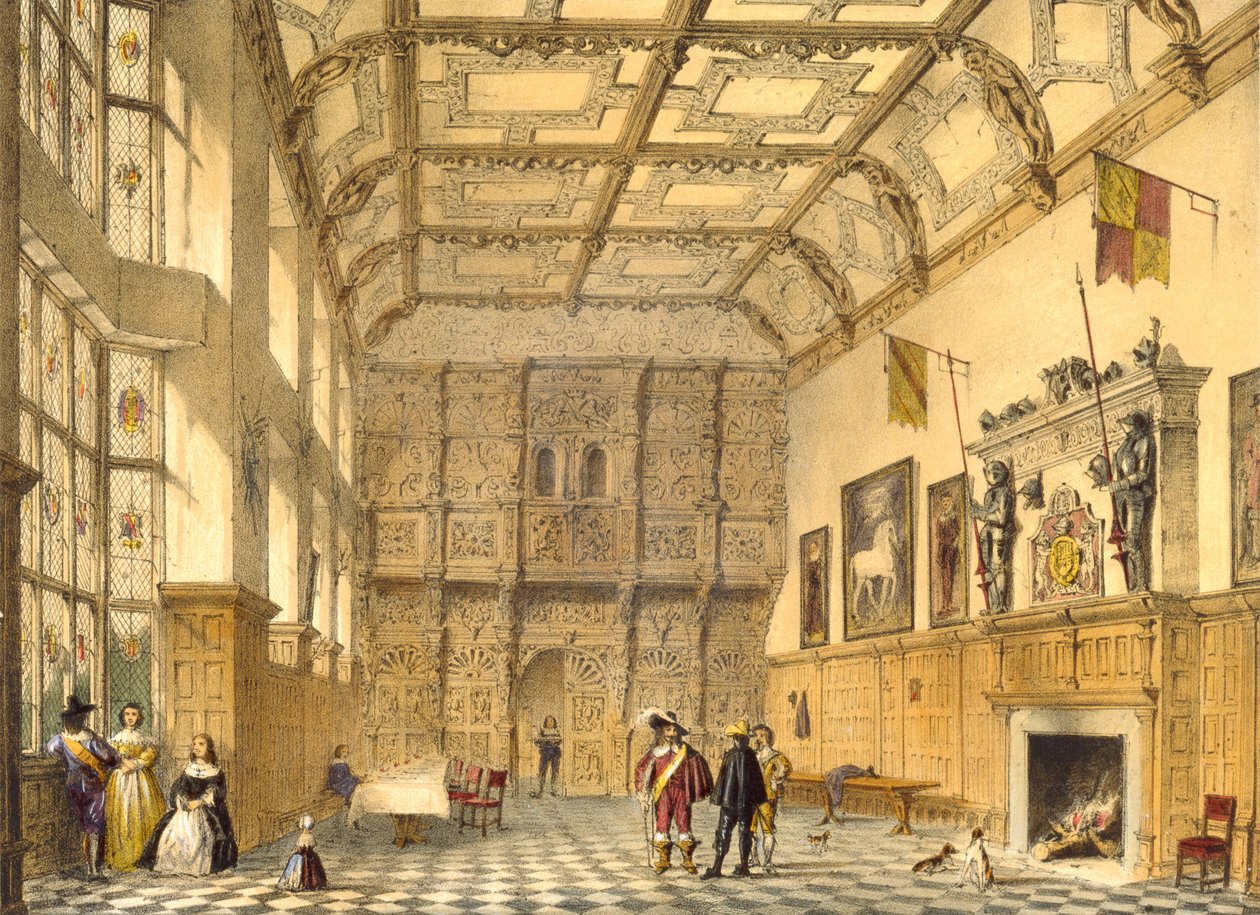 The Great Hall, Hatfield, Berkshire, 1600, illustration from 