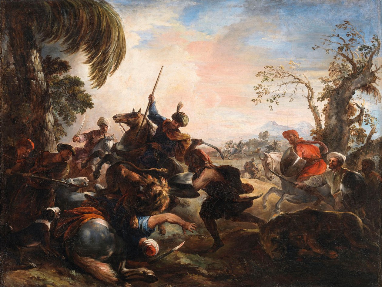 Lion Hunt by Joseph Parrocel
