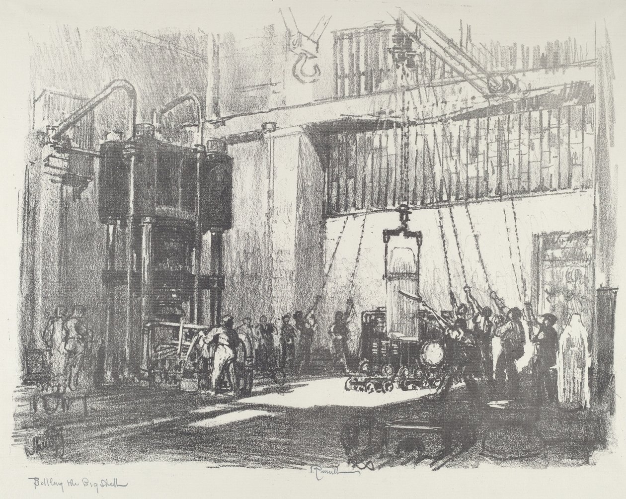 Bottling the Big Shell by Joseph Pennell