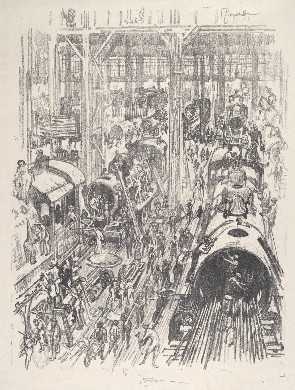 Building Engines for the Allies by Joseph Pennell