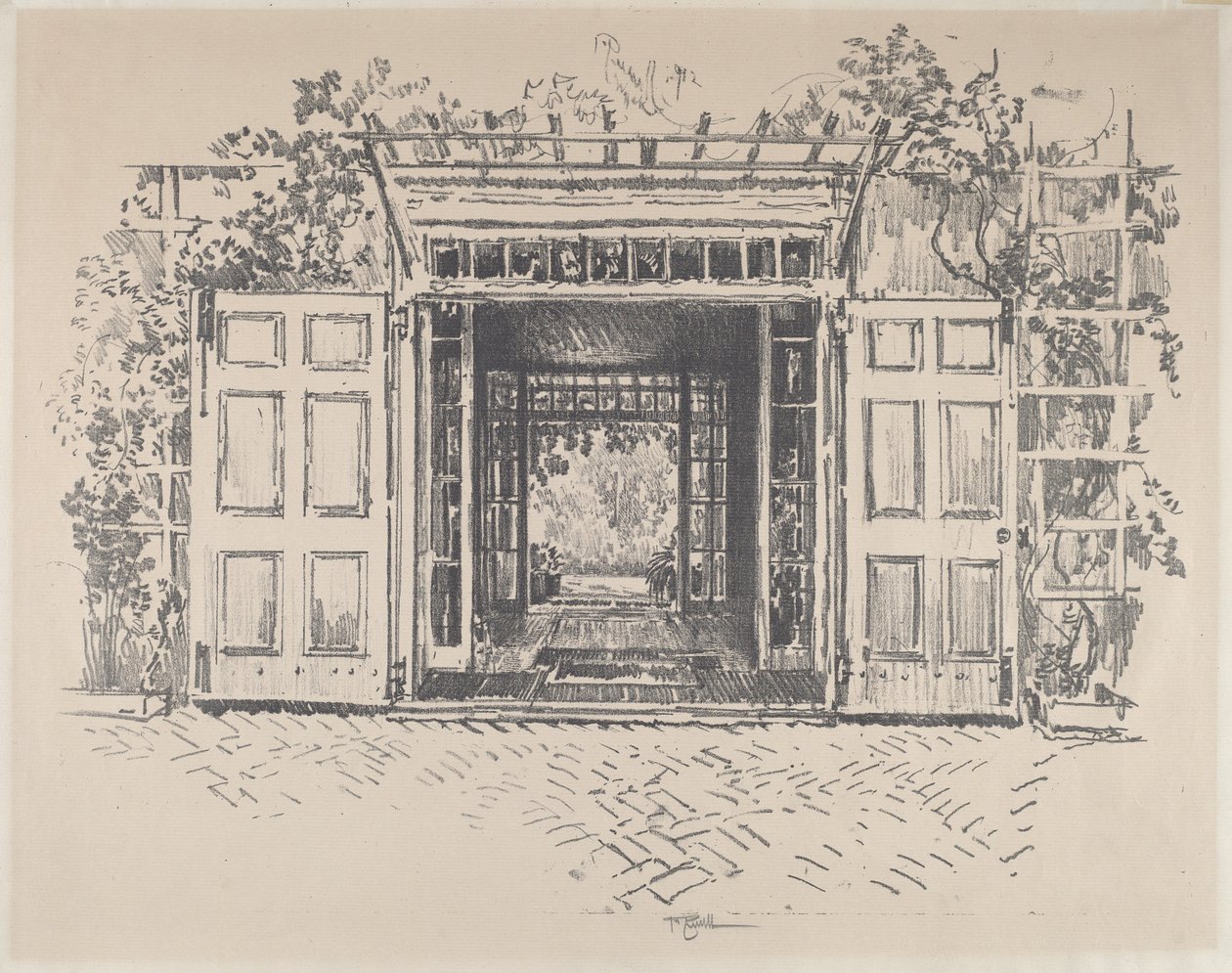 Doorway, Wyck by Joseph Pennell