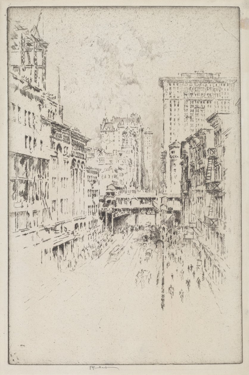 Forty-Second Street by Joseph Pennell