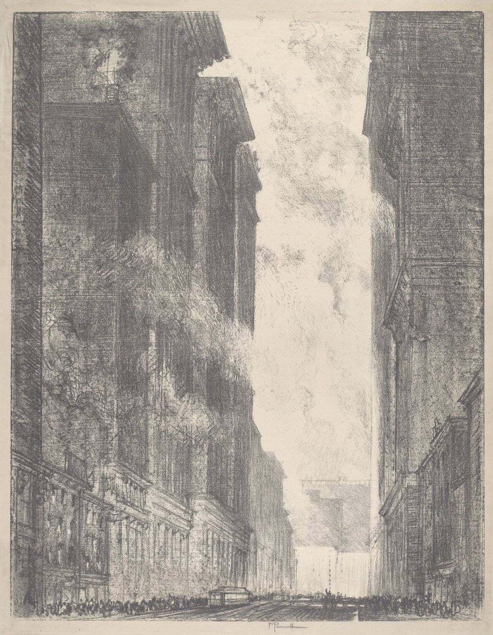 Fourth Avenue, 1910 by Joseph Pennell