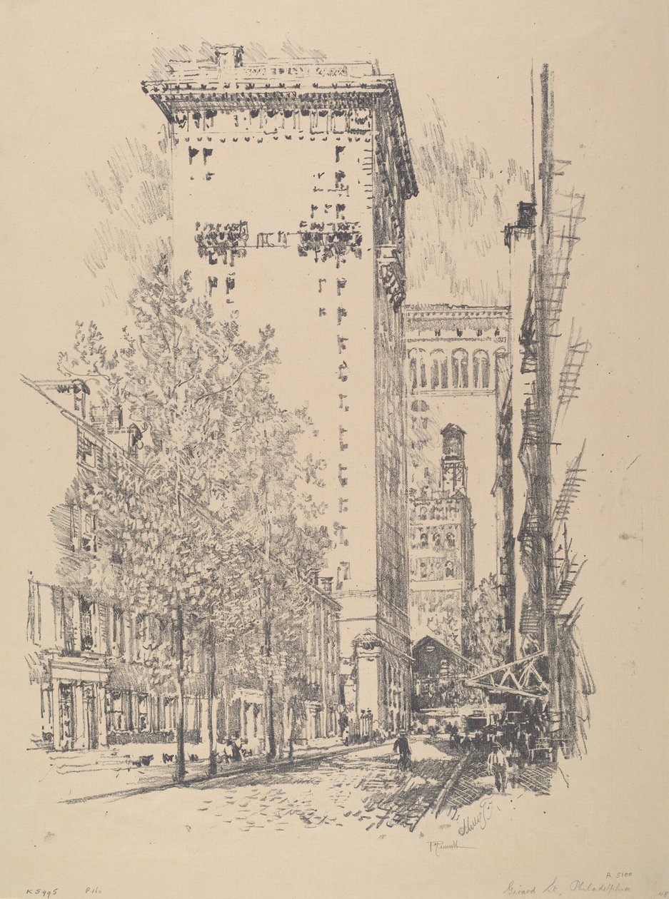 Girard Street by Joseph Pennell
