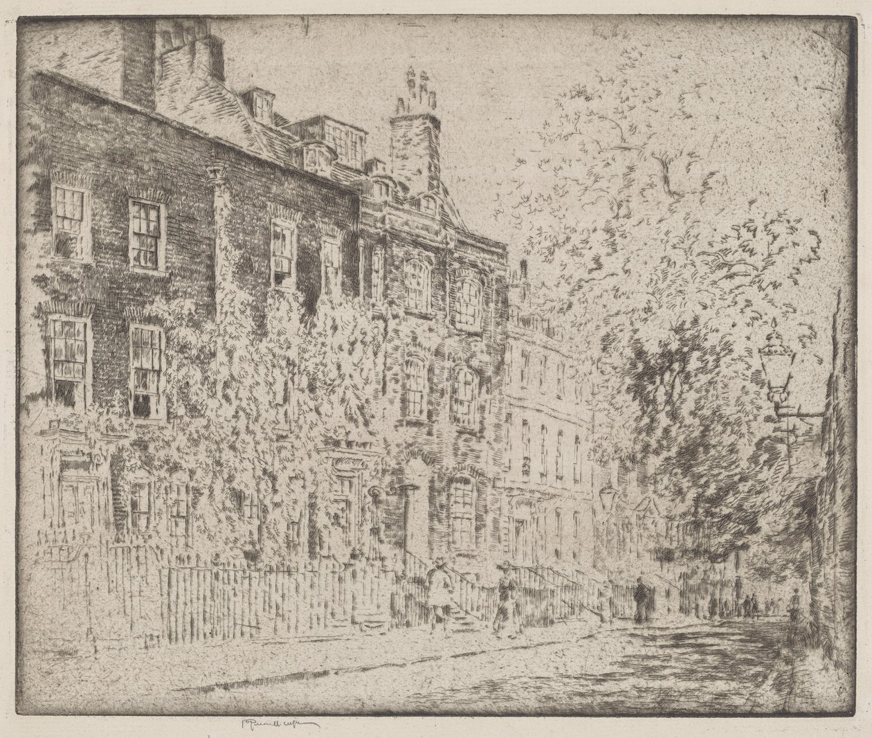 Great College Street, Westminster by Joseph Pennell