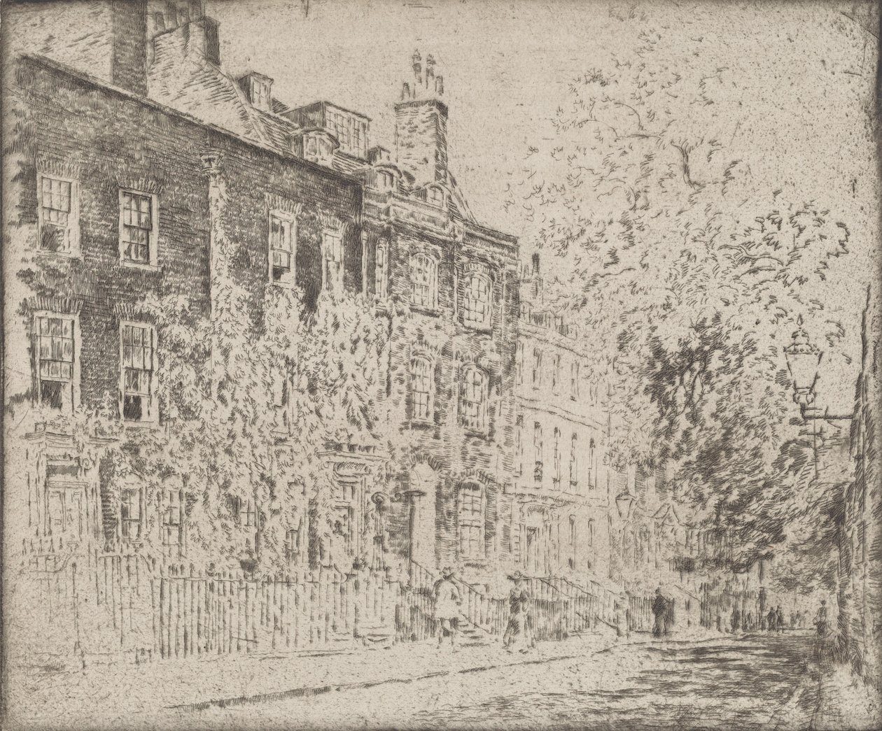 Great College Street, Westminster by Joseph Pennell