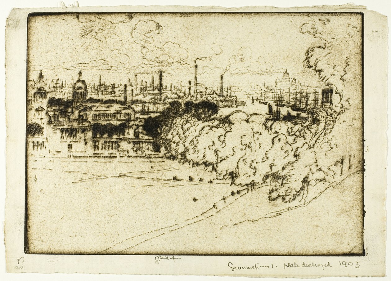 Greenwich Park, No. 1 by Joseph Pennell