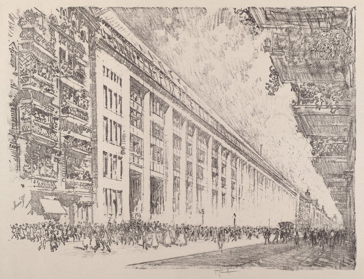 Mid-day, General Electric Works, Berlin by Joseph Pennell