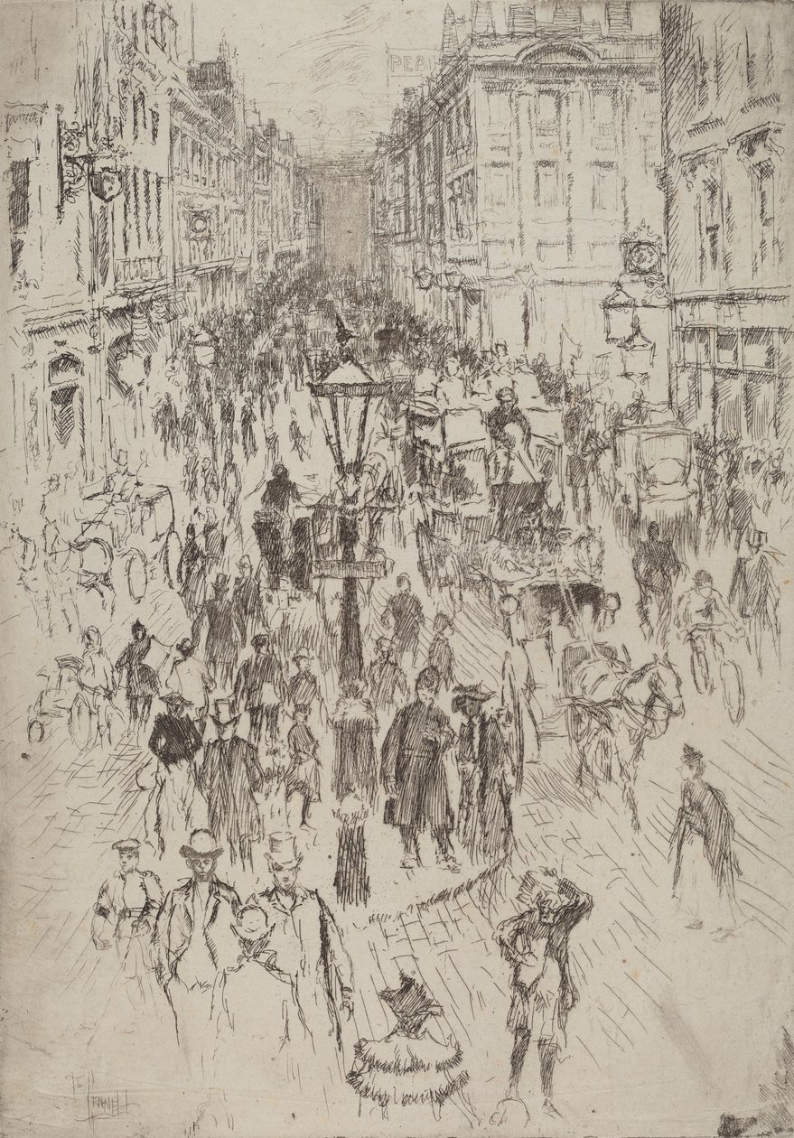 New Oxford Street, London, 1893 by Joseph Pennell