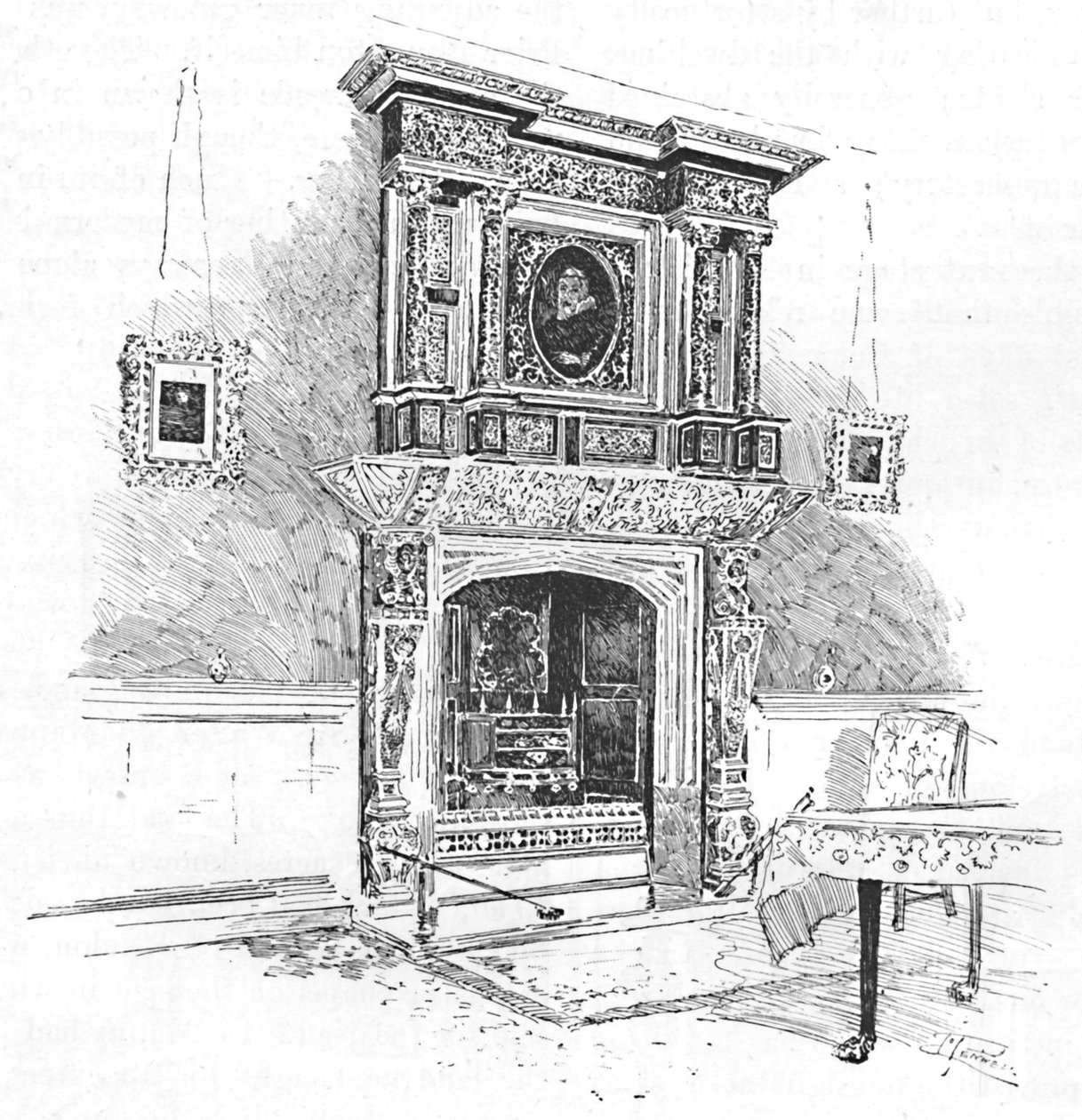 Old Charterhouse: Mantelpiece in the Master