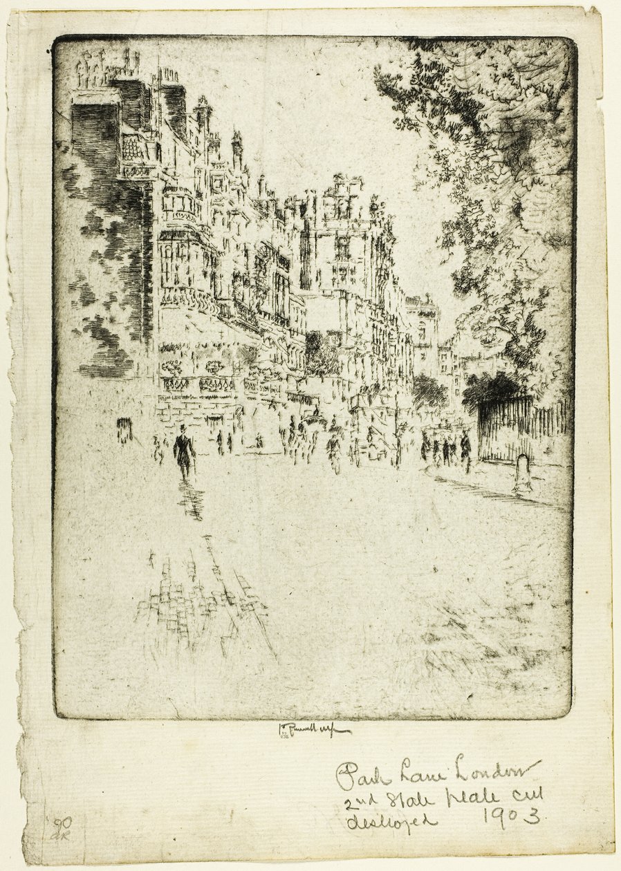 Park Lane by Joseph Pennell
