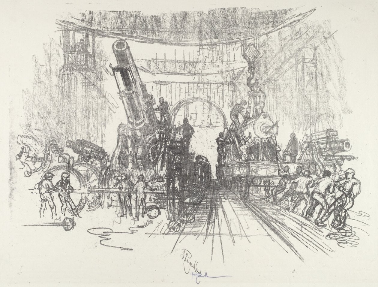 Ready for War, 1916 by Joseph Pennell