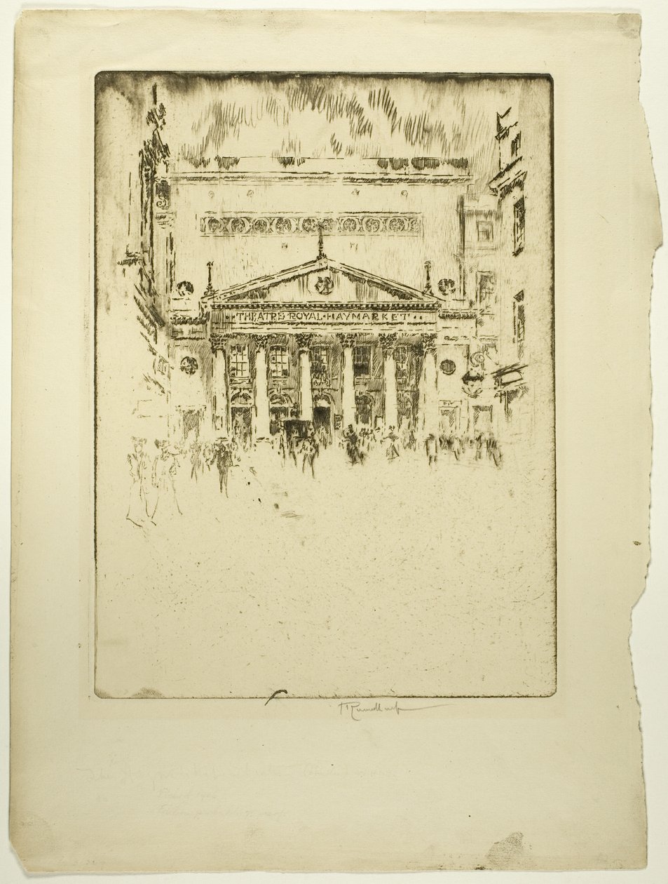 Royal Haymarket Theatre by Joseph Pennell