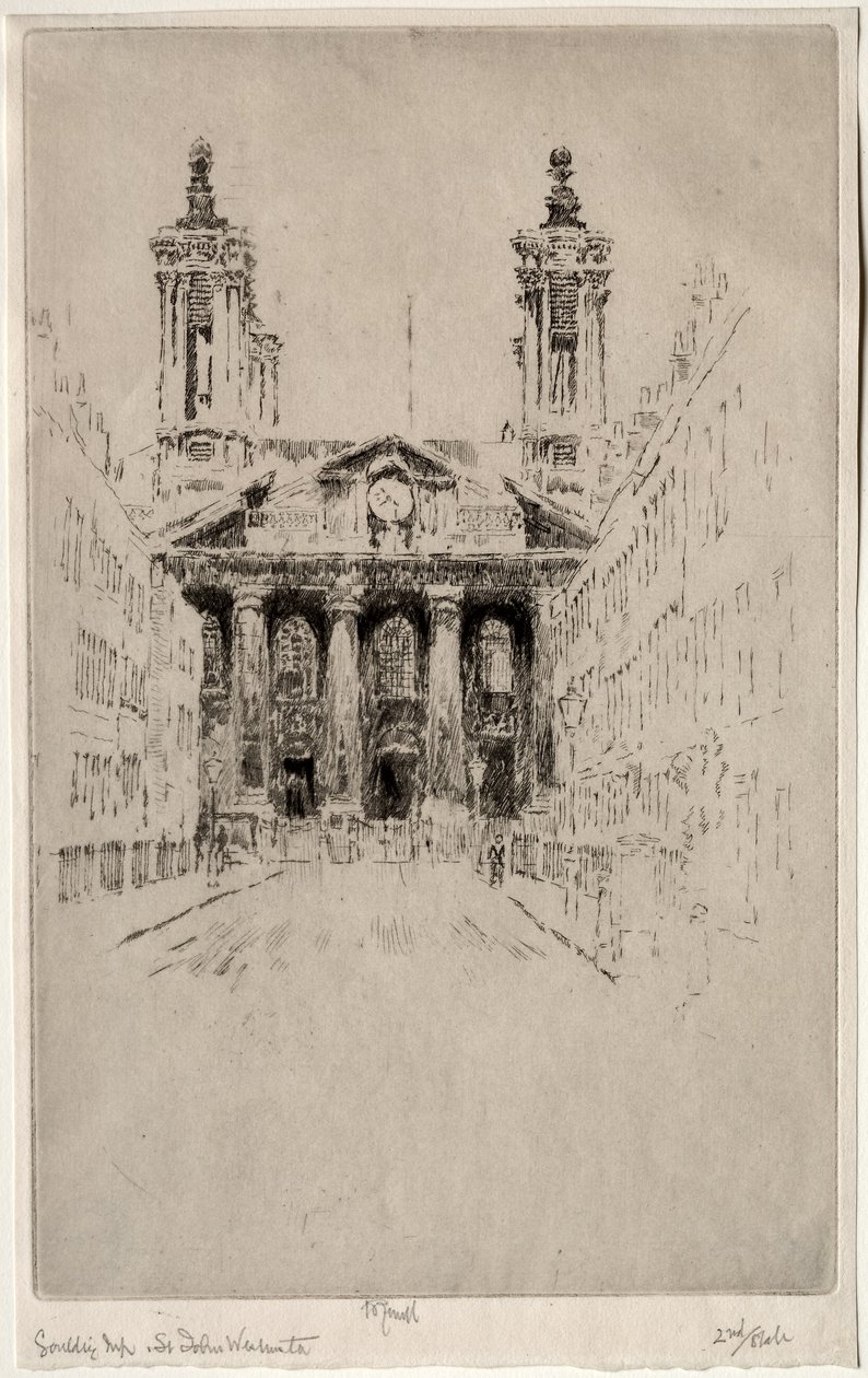 St. Johns, Westminster by Joseph Pennell