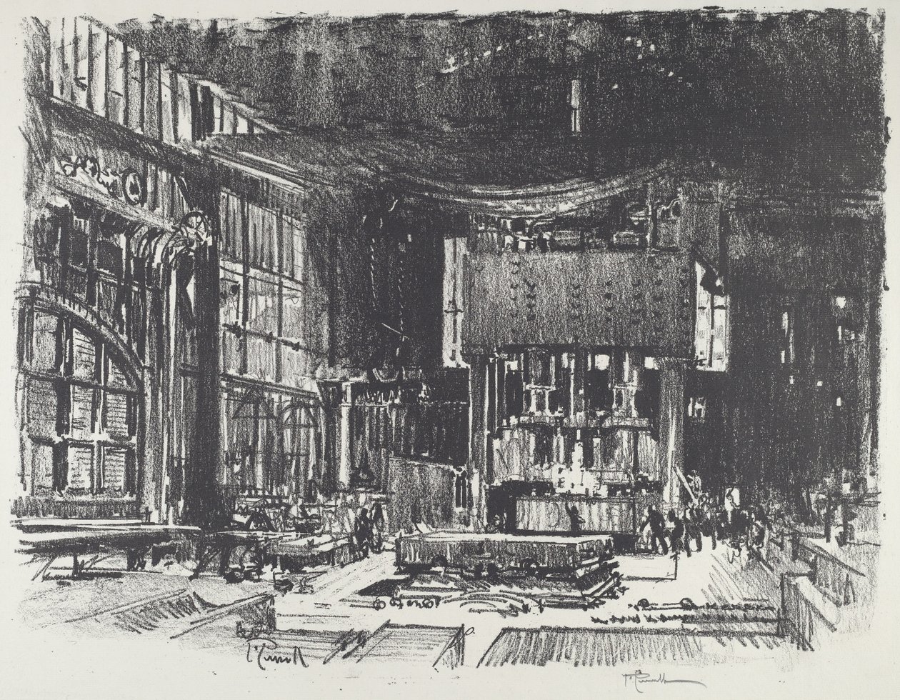 The Acolytes Preparing the Altar of the War God by Joseph Pennell