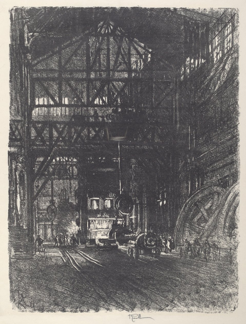 The Armour Plate Press, 1917 by Joseph Pennell