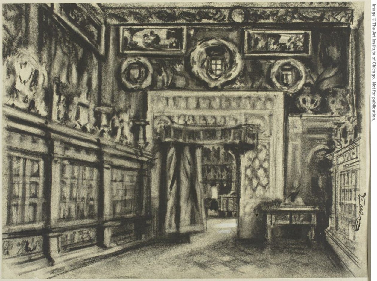 The Chapter House, Toledo Cathedral by Joseph Pennell