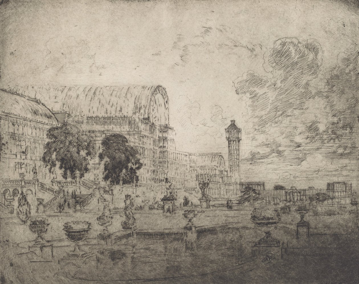 The Crystal Palace, 1905 by Joseph Pennell