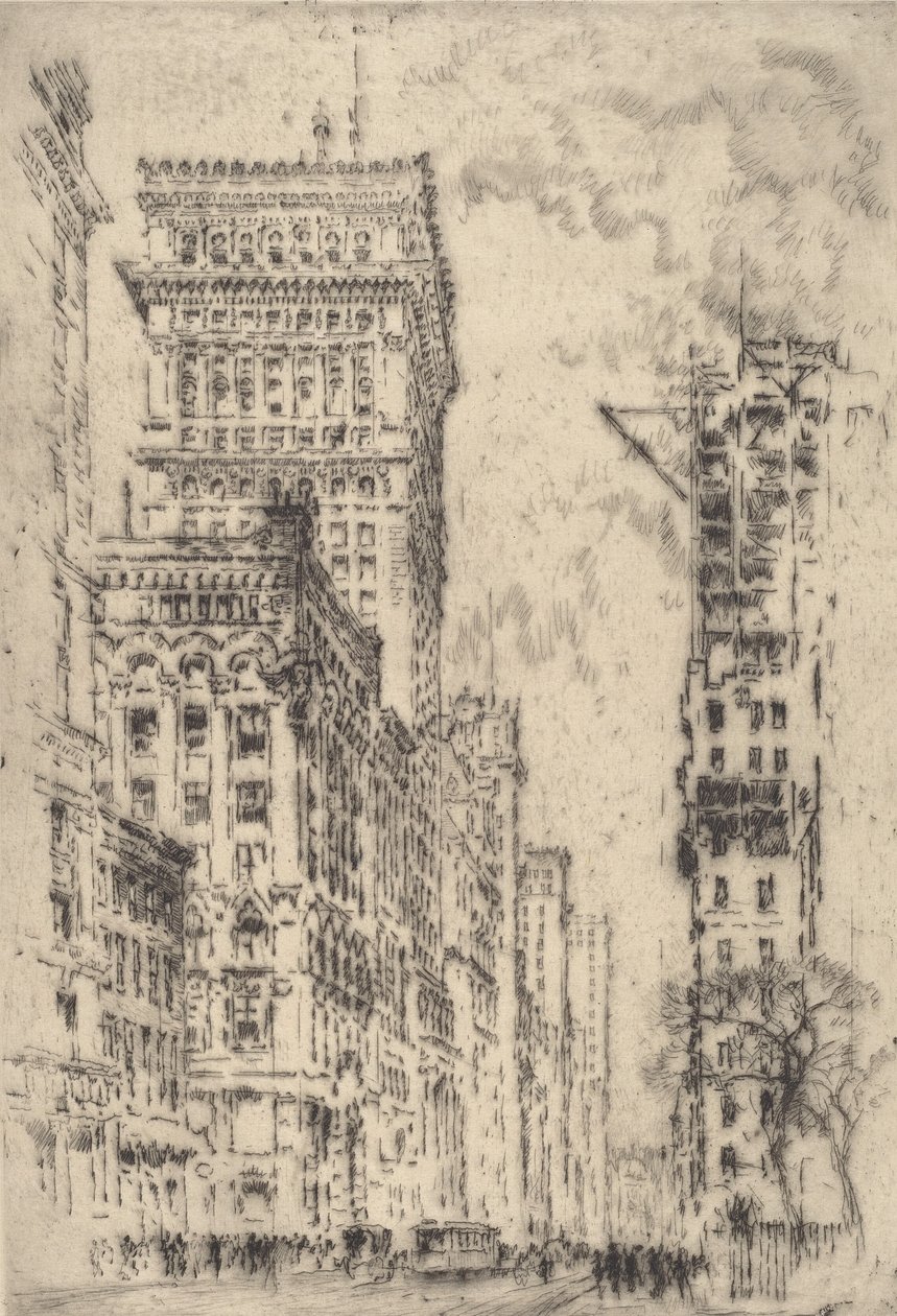 The Golden Cornice, I by Joseph Pennell
