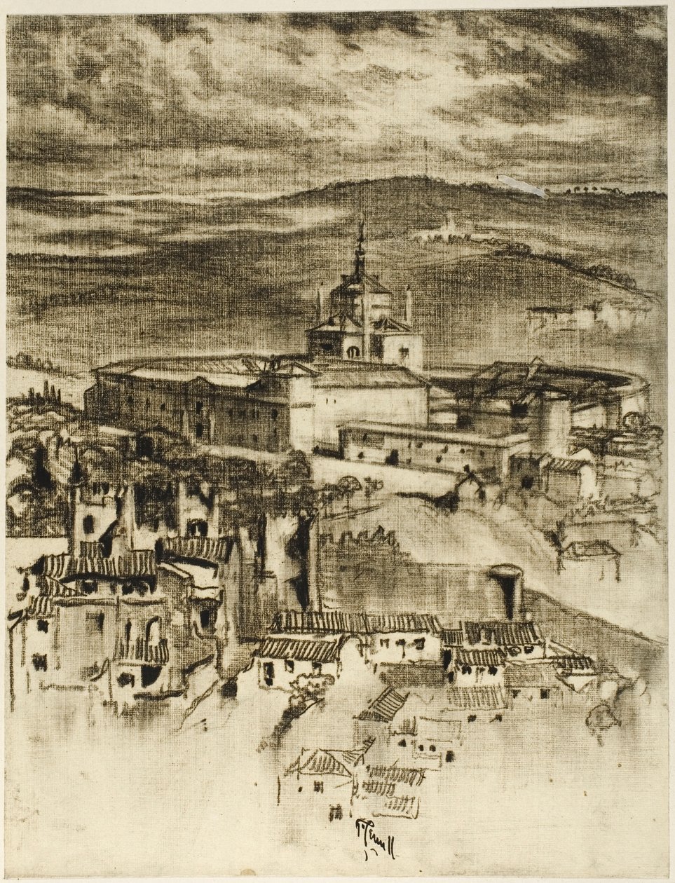 The Hospice of Saint John, Toledo by Joseph Pennell