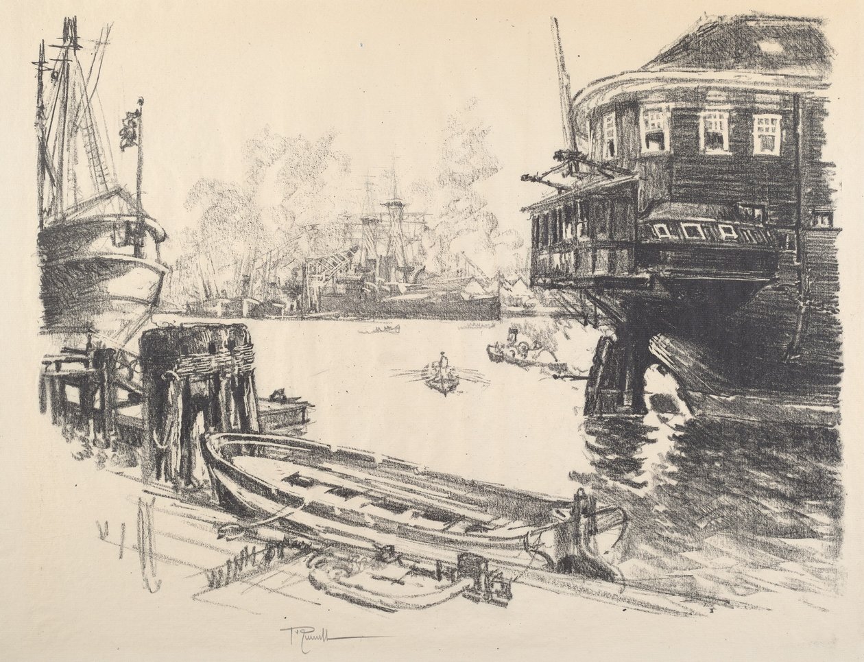 The Old and the New by Joseph Pennell