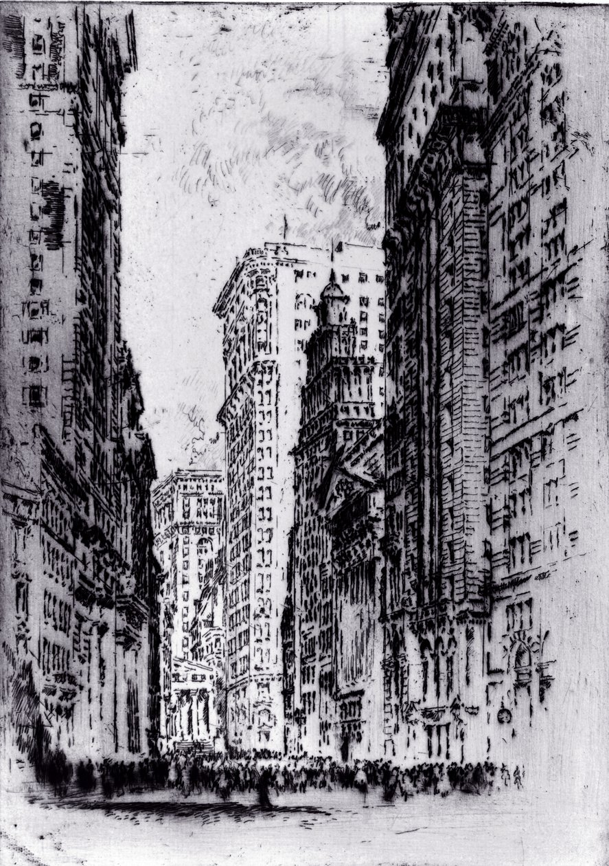 The Stock Exchange by Joseph Pennell by Joseph Pennell