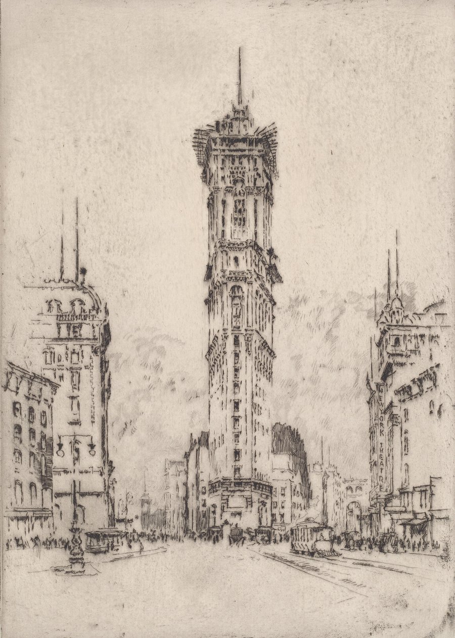 The Times Building by Joseph Pennell