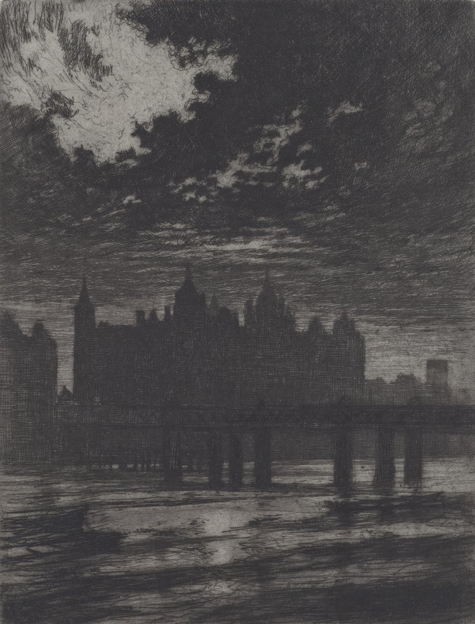 Whitehall Court, 1903 by Joseph Pennell