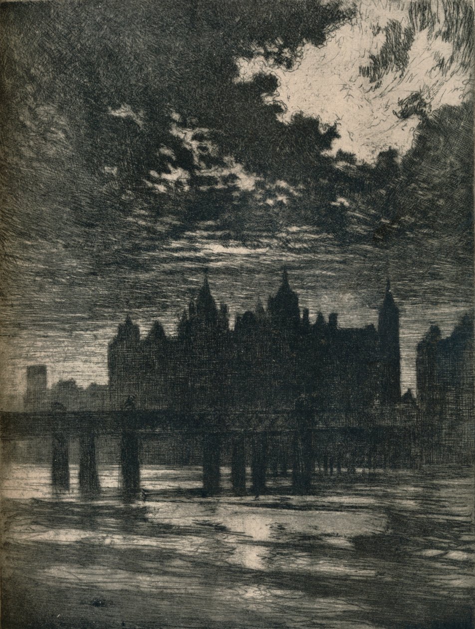 Whitehall Court by Joseph Pennell