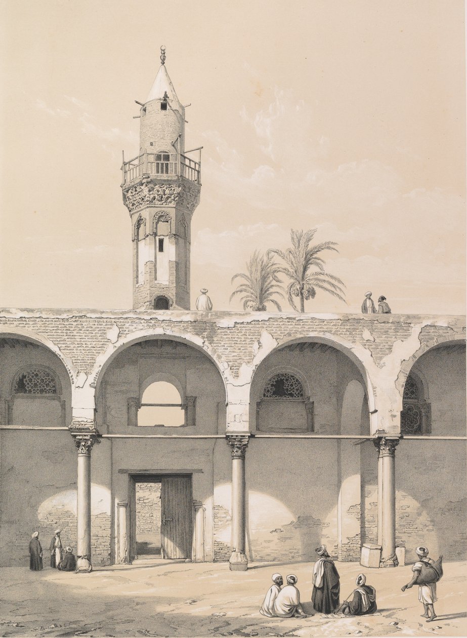 Mosque of Amrou, Cairo by Joseph Philibert Girault De Prangey